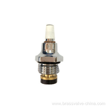 Brass Valve Cartridge with Plated Chrome.